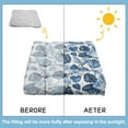 thumbnail image 6 of Bright Floral Floor Pillow - Supportive Square Zabuton with Colorful Retro Flower Design, 6 of 6