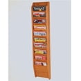 thumbnail image 1 of Wooden Mallet MR48-10BL Cascade 10 Pocket Magazine Rack - Black, Light Oak & Medium Oak, 1 of 1