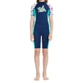 thumbnail image 3 of Trajes de neopreno para niños, suaves, de manga corta, talla XXL, azul, 3 of 8