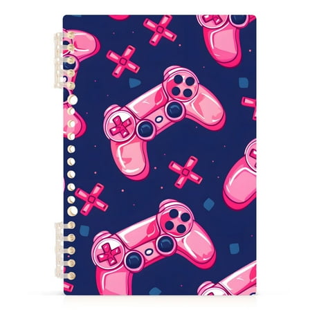 Pink Handle Spiral Journal Notebook College Ruled Notebook 8.3" x 5.7" A5 Lined Thick Paper Page