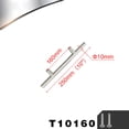 thumbnail image 1 of Compartiment de Porte Armoire de Cuisine Poignée T Bar en Acier Inoxydable Tire Boutons Poignées Fixes à Double Point à Trou Unique, 1 of 9