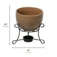 thumbnail image 4 of Starfrit Gourmet BISTRO Chocolate 7-pc Fondue Set, For 4 Persons, Ceramic Bowl, 4 Forks, Tealight included, Dishwasher Safe, 4 of 6