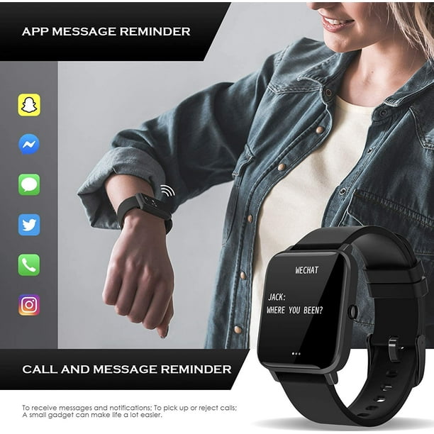 Smart Watch Fullmosa S3 1.4 inch Full Touch Fitness Tracker with