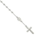 thumbnail image 3 of 925 Sterling Silver Polished Single Decade Rosary Bracelet, 3 of 3