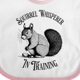 thumbnail image 4 of Inktastic Squirrel Whisperer in Training Boys or Girls Baby Bib, 4 of 4