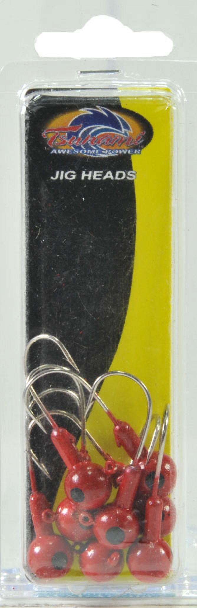 Tsunami Round Head Jig, Red, 1/4 oz