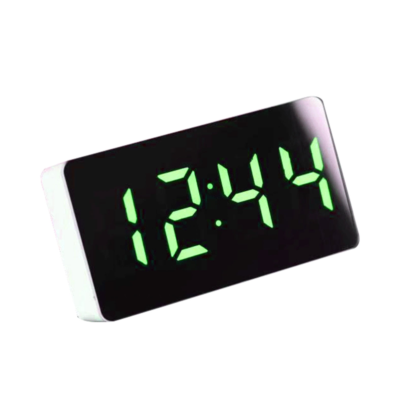 ZENTREE LED Car Alarm Clock Battery Operated Clock Adjustable Cordless