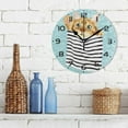 thumbnail image 3 of SKYSONIC Cats Wall Clock 10 Inch Silent Non Ticking Round Clock Oil Painting Clock Easy to Read Clock for Living Room Bedroom Bathroom Home Decor, 3 of 7