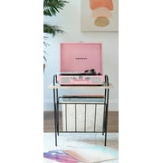 Crosley Cruiser Premier Vinyl Record Player with Speakers and Bluetooth -Blush Pink