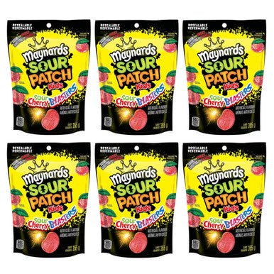 Maynards Sour Cherry Blasters Candy  355g/12.5 oz. per pack  (6 Pack) {Imported from Canada}