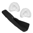 thumbnail image 2 of Geekria NOVA Knit Fabric Headband Cover and Cat Ears Attachment Set Compatible with Razer, SteelSeries, HyperX, Sennheiser, ASTRO, Sony, Logitech, ATH Headphones (White), 2 of 6