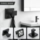 thumbnail image 5 of Juego de toalleros de baño TURS Square, 5 piezas, negro mate, 5 of 6
