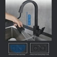 thumbnail image 3 of Generic Robinet de Cuisine Robinet d'Évier Robinet Extractible Poignée Unique Robinet de Cuisine à Arc Haut Double Mode Robinet d'Évier de Cuisine Empêche les Éclaboussures d'Eau Robinet d'Évier de Cuisine en Acier Inoxydable, 3 of 6