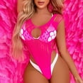 thumbnail image 4 of Intimates Fishnet Girl Dress Womens Underwear Dress Pure Color Mesh Bikini Underwear, 4 of 6