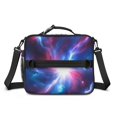thumbnail image 2 of Colorful Starry Sky and Universe Insulated Lunch Bag with Shoulder Strap and Bottle Holder,Bento School Lunch Bag Box,11x9.5x3.5 Inches, 2 of 5