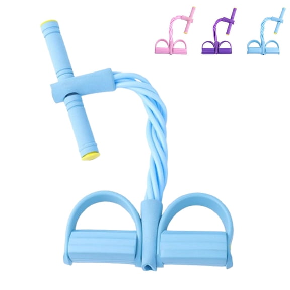 Pedal Resistance Band with Handle, Multifunction 6-Tube Elastic Band for Yoga, Stretching, Strength, and Full Body Exercise, Perfect for Home, Office, or Gym Use