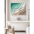 thumbnail image 6 of Green Brown Ombre Wall Art for Living Room,Canvas Picture Wall Decor for Bathroom Bedroom,Modern Geometric Abstract Aesthetic Cream Painting Artwork for Office Hallway Dining Room Decor 20"x24", 6 of 8