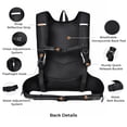 thumbnail image 3 of Breathable Hydration Backpack with storage and Helmet Net, 2L Bladder Compartment,Waterproof Reflective Backpack for Hiking Cycling Camping Outdoor Enthusiasts/ Small Hiking Backpack for Women/Men, 3 of 11