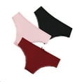 thumbnail image 4 of Attraco Women Panties Mid Rise Briefs Solid Briefs Silky Pack of 4 S-XL, 4 of 10