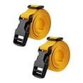 thumbnail image 1 of 2 piezas Carreras de carrito de golf correas de equipaje de nylon Práctico con la hebilla de liberación rápida Viajes de 39 pulgadas tiras de azotes Oro, 1 of 8