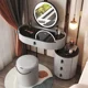 thumbnail image 2 of Mesa de maquillaje de lujo con luz integrada, tocador de vidrio, dormitorio, apartamento pequeño, almacenamiento nórdico minimalista moderno, 2 of 4