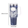 thumbnail image 2 of Taza de café aislada del acero inoxidable del vaso de 40 onzas con la taza del agua de la manija y de la tapa, 2 of 7