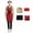 Yamada, variant on Halloween Costume Behind Supermarket with You,Anime Cosplay Yamada Tayama Sasaki Apron Leather Jacket Suit Set for Halloween Role Play,Size XL
