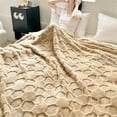 thumbnail image 4 of DJN Home & Garden Double Soccer Grid Blanket Tower Velvet & Velvet Thickened For Warmth, 4 of 9