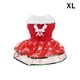 thumbnail image 4 of Methold Ropa para perros, vestido de Navidad, suministros para mascotas, gran resistencia, mano de obra fina, verde, bonito, transpirable, para Ropa para mascotas Rojo/XL, 4 of 6