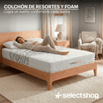 thumbnail image 3 of Colchón Individual Ortopédico Híbrido Con Resortes Y Memory Foam 18cm Blanco, 3 of 7