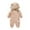 Beige, variant on Baby Winter Snowsuit Jumpsuit Warm Hooded Coat for Boys and Girls Thick Soft Jacket Outerwear