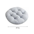 thumbnail image 6 of Tianherq 2 Pack Round Floor Pillows for Adults, Seat Cushions for Office Chair Pads Garden Patio Furniture Desk Stool Pad 15.7in, Gray, 6 of 6