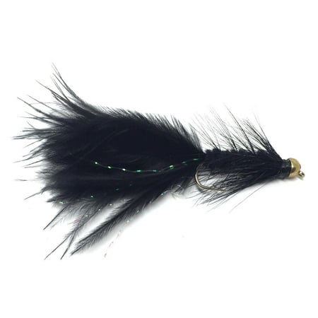 Bead Head Wooly Bugger Fly Fishing Flies - One Dozen - Many Colors and
