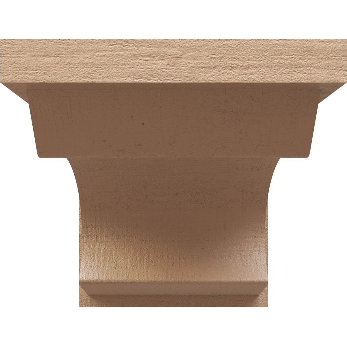 10"W x 20"D x 10"H Wide Emerson Rough Cedar Woodgrain TimberThane Corbel, Primed Tan