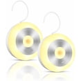 thumbnail image 1 of Luz nocturna LED, luz de pared inalámbrica recargable con sensor de movimiento, kit de luz nocturna magnética con gancho integrado, ideal para baño, pasillo, dormitorio, garaje y sótano (2 unidades), 1 of 5