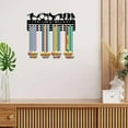 thumbnail image 6 of Football Medal Hanger Display Soccer Medal Holder Rack Sports Metal Hanging Iron Wall Mount Frame Decor Medal Hangers for Runner Marathon Medalist Black 15.7 x 6Inch-I CAN and I Will, 6 of 7