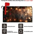 thumbnail image 6 of Christmas Bauble Mailbox Cover Rustic Wooden Light Pine Cone Christmas Eve Magnetic Mailbox Covers for Garden Yard Rustic Festival Mail Box Wraps Post Letter Cover Standard Size 21x25.5 Inch, 6 of 6