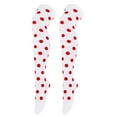 thumbnail image 5 of Alkepwun Women Compression Socks Warm Polka Dot Print Knee-High Socks Cotton Stretchy Calf Socks Nurses Travel Cute Knee High Socks Stockings Hiking Work Skiing Athletic Running Cycling, 5 of 6