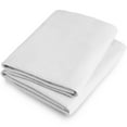 thumbnail image 5 of Bare Home Flannel Pillowcase Set, 100% Cotton, Heavyweight, Standard, Set of 2, White, 5 of 5