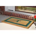 thumbnail image 4 of Nedia Home 02026T Monochrome - Cadre Vert 22 x 36 Po Tapis de Sol en Fibre de Coco Résistant - Monogrammé T, 4 of 4