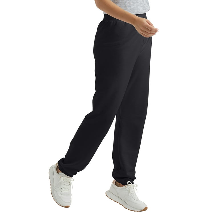 Hanes Sweatpants Women s X-Large XL Black Activewear Stay Clean