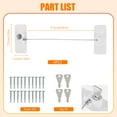 thumbnail image 3 of 4Pcs Window Safety Lock Self Adhesive Window Restrictor Baby Safety Window Locks with Screws and Key Sturdy Childproof Security Lock Prevent Children Falling for Home Window-asshown-, 3 of 6