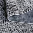 thumbnail image 6 of SAFAVIEH Mila Heidi Geometric Striped Polyester Area Rug, Light Grey/Black, 5'3" x 7'6", 6 of 11