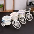 thumbnail image 4 of Nuevo diseño, triciclo, bicicleta, decoración, cesta de flores, jarrón blanco de plástico, almacenamiento de flores, hogar, boda, fiesta, decoración DIY, maceta Kuyhfg Bienvenido a Kuyhfg, 4 of 5