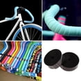 thumbnail image 2 of 5 uds engranaje fijo 2 uds cinta para manillar de bicicleta de carretera cinta de agarre para barra con tapón final (negro) Likrtyny  Para estrenar, 2 of 6