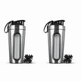 thumbnail image 1 of 2X Shaker Bottles for Protein Mixes Stainless Steel Protein Shaker Not Stays Cold/Hot,Visible Window Metal Shaker Cups-A, 1 of 3
