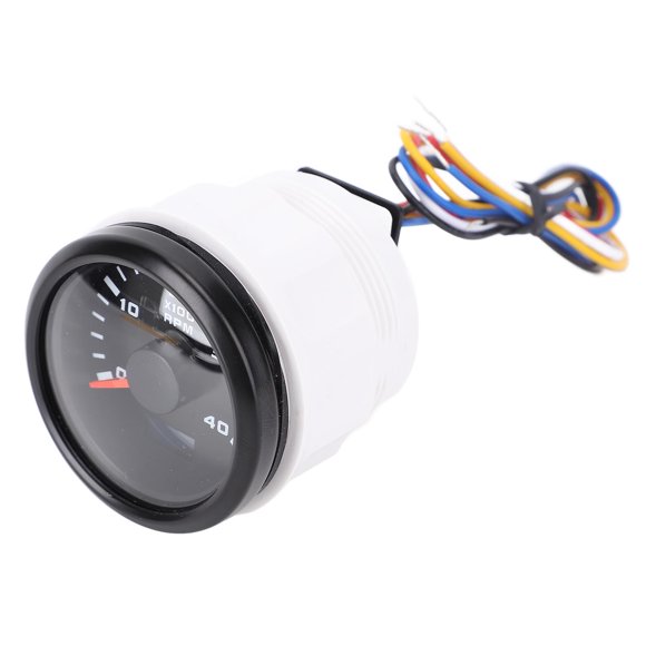 Tachometer, 4000 RPM Outboard Tachometer RPM Gauge with Hourmeter, 52mm Dial with 7 Color Backlight, Replacement Parts for Marine Car Tractor Truck RV