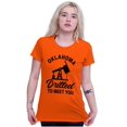 thumbnail image 4 of Oklahoma OK Pun Drilled to Meet You Womens Fitted Plus Size Graphic Tee Brisco Brands 2X, 4 of 5