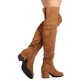 thumbnail image 3 of New Women Refresh Becky-02 Faux Suede Over The Knee Chunky Heel Boot, 3 of 3
