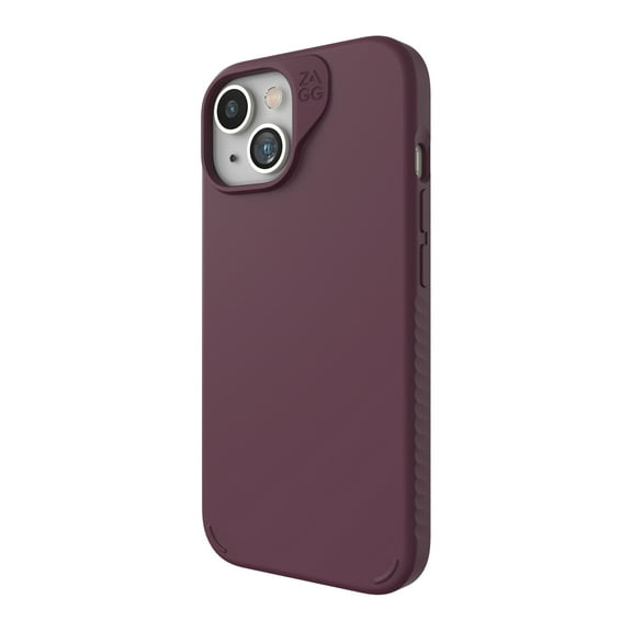 ZAGG Manhattan Snap iPhone 15 Case - Premium Silicone iPhone Case for iPhone 15 Durable Graphene Material Smooth Surface with a Comfortable Ripple Grip MagSafe Phone Case